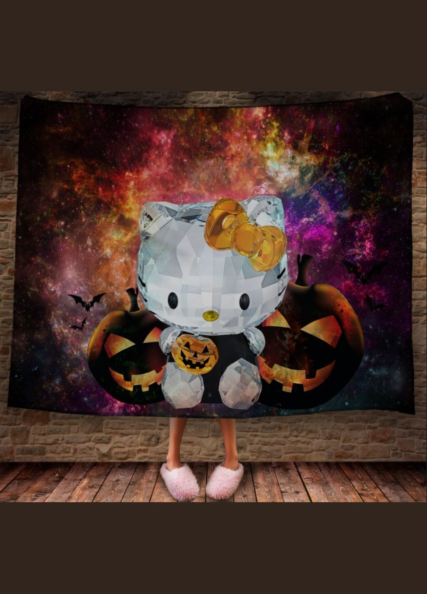 Плед с 3D принтом Китти Хэллоуин Перша Креативна мануфактура PERFECTUS Плед (301870014)