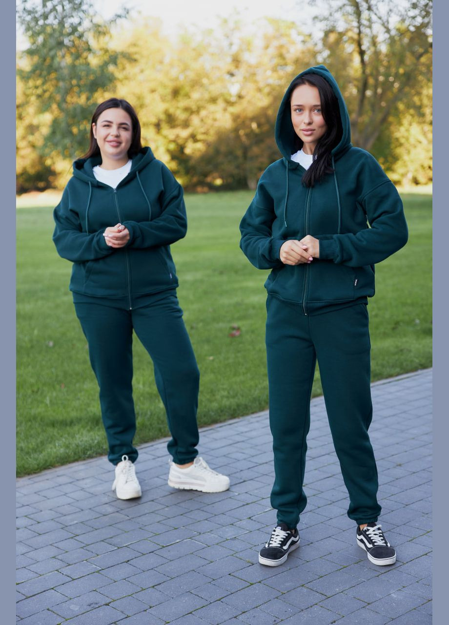 Женский спортивный костюм с начесом из тощи на замке и джогерами М136.4, UMON (315480773)