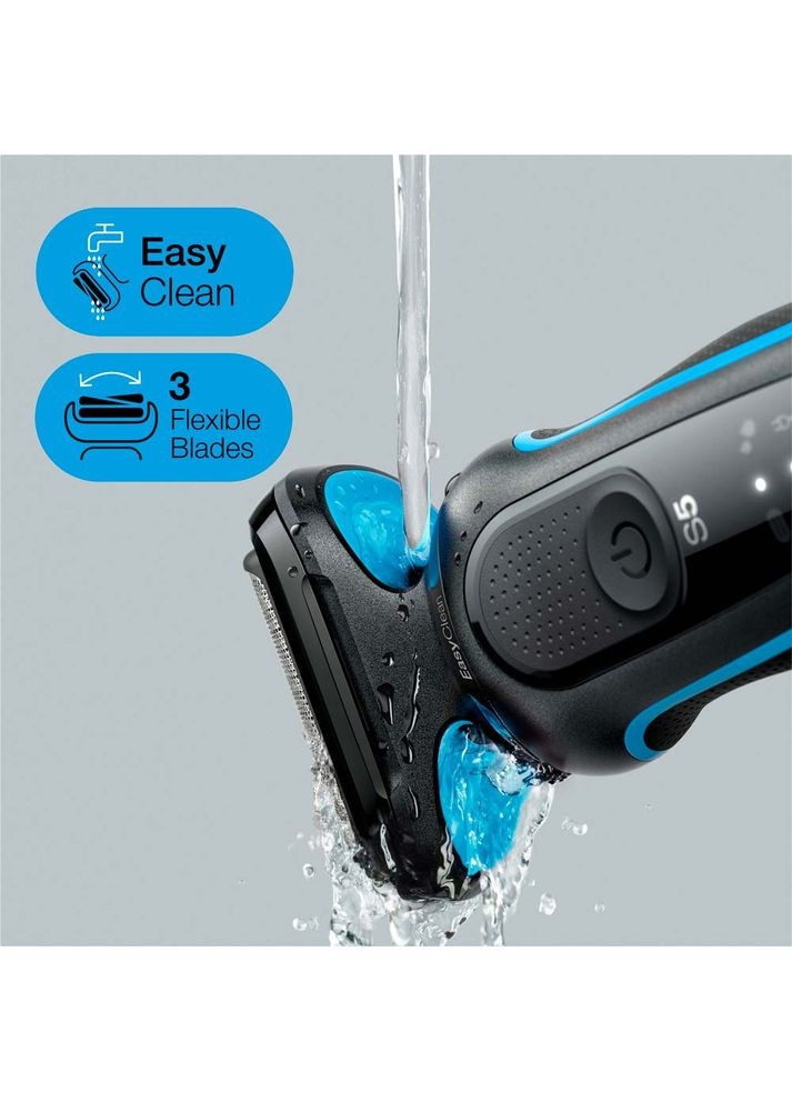 Электробритва Series 5 51B1000s BLACK/BLUE Braun (306528277)