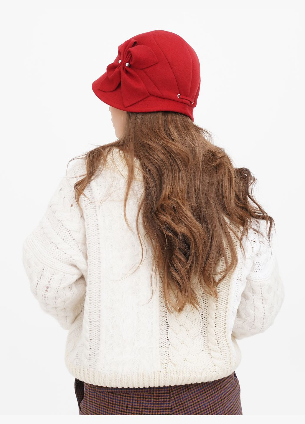 Женская шляпа "Вероника", красная — элегантность и выразительность в одном аксессуаре VECONS Шляпка (319836275)