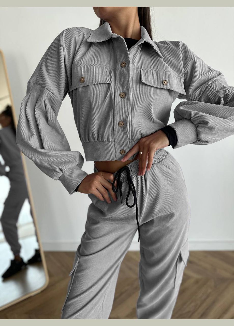 Стильный вельветовый костюм с джогерами Vakko (282650886)