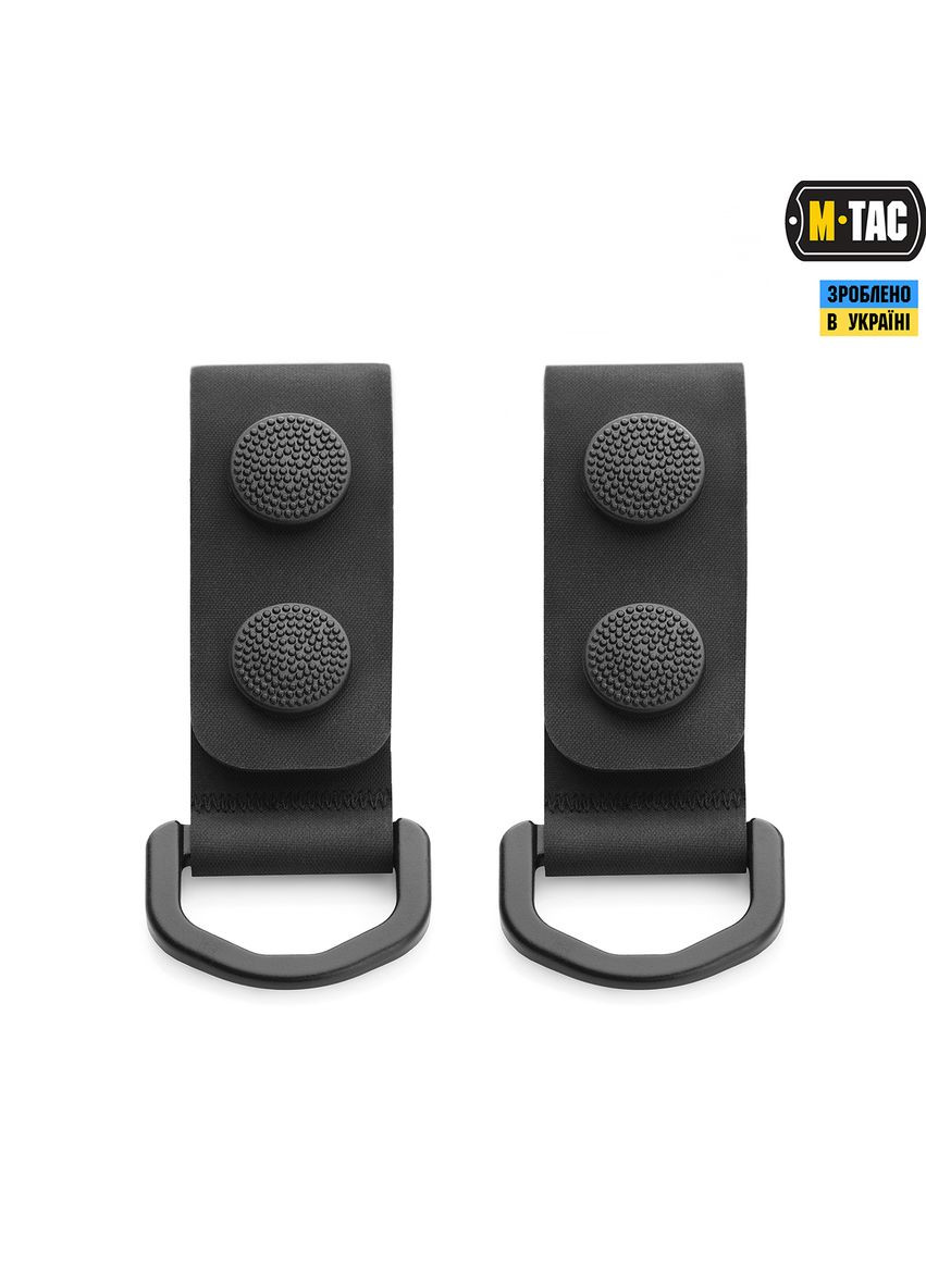 Крепление с D-кольцом на тактический ремень (2 шт) Black M-TAC (358498560)