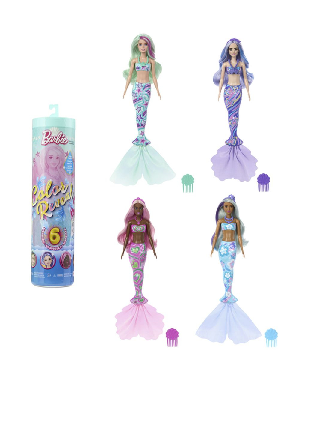 Лялька серії Кольорове перевтілення колір різнокольоровий CB-00259352 Barbie (314892116)