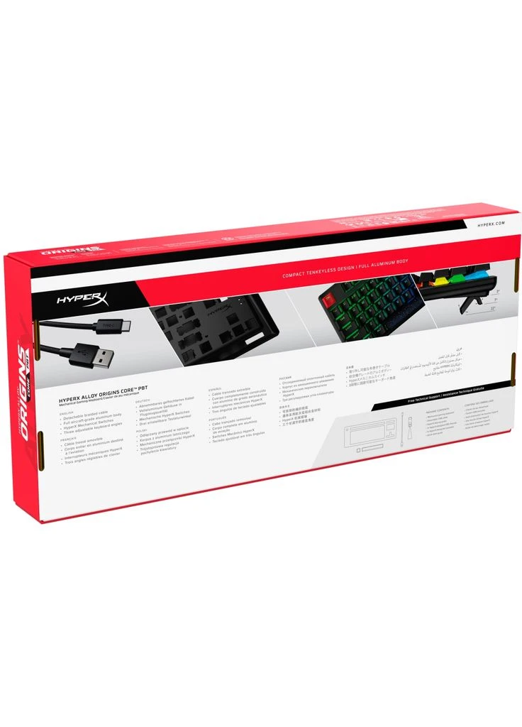 Клавиатура Alloy Origins Core PBT HX Aqua (639N9AA) HyperX (308846625)