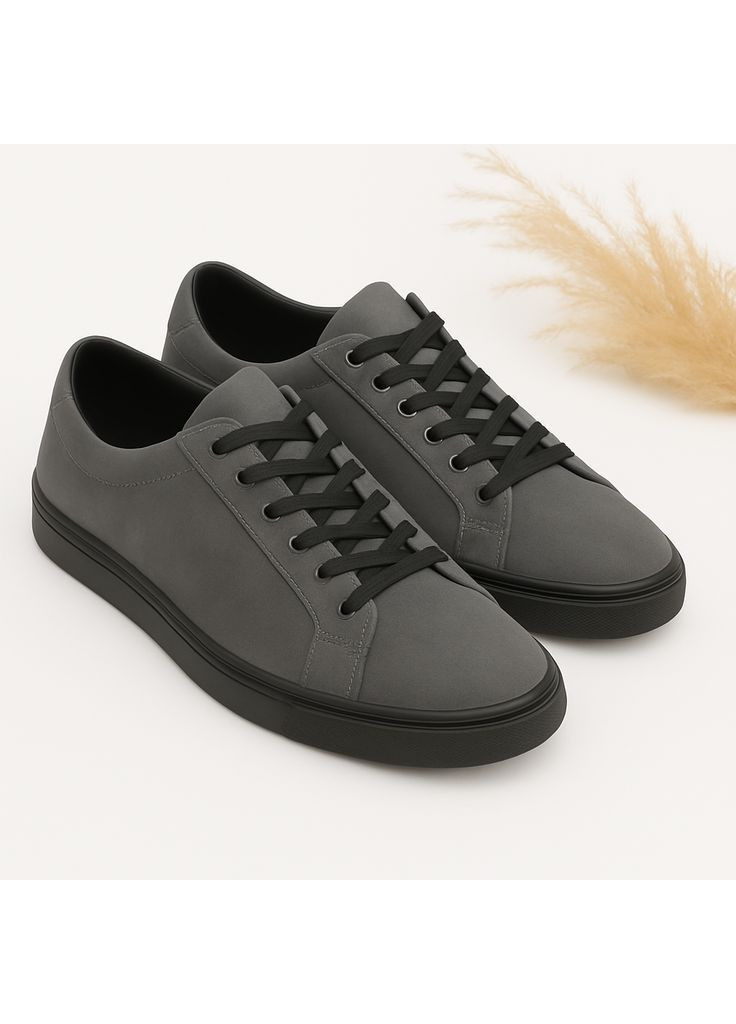 Сірі Осінні чоловічі кросівки lux 2218 сірі замшеві демісезонні Kindzer Lux-2218