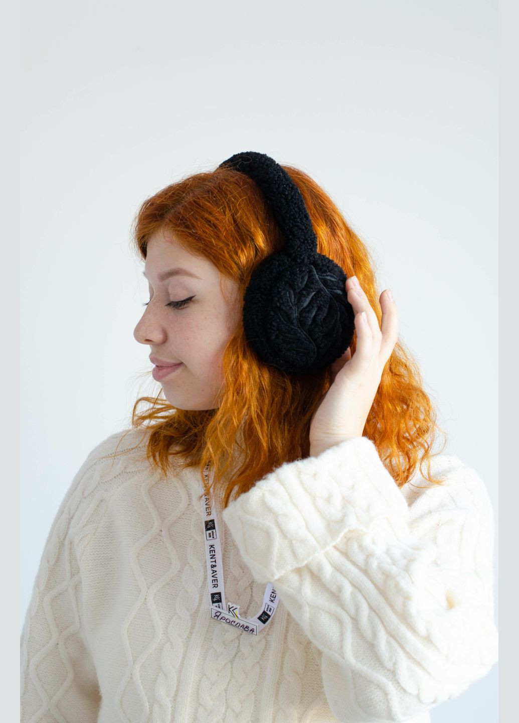 Премиум наушники "Мамины объятия" с вышивкой "Древо" (Кофе) Kent&aver 14723 (313235653)