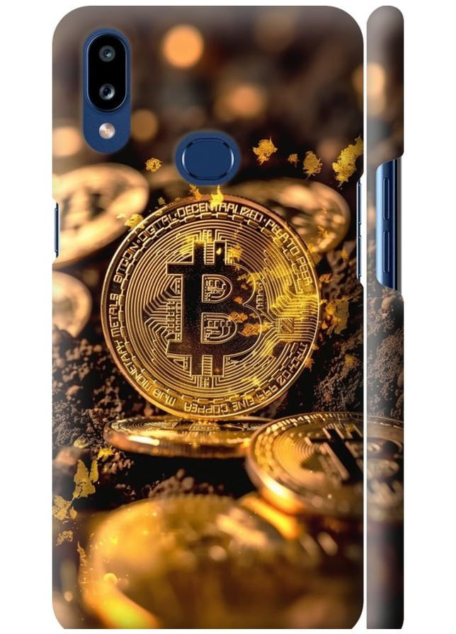 3D пластиковий матовий чохол 'Золота лихоманка біткойна' для Endorphone Samsung Galaxy A10s A107F (289531525)