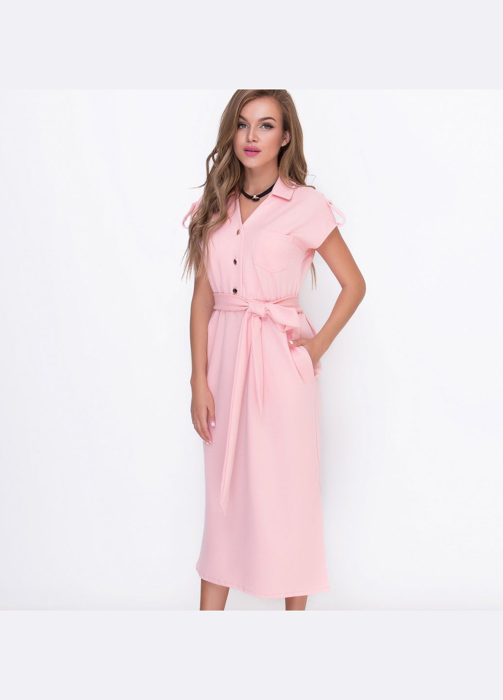 Персиковое платье Liton