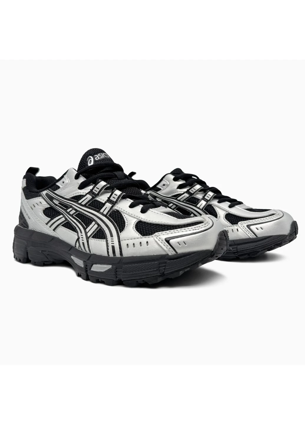 Черные демисезонные кроссовки мужские asics gel-kahana 8 sp black/silver асикс гель кахано 8 черные No Brand