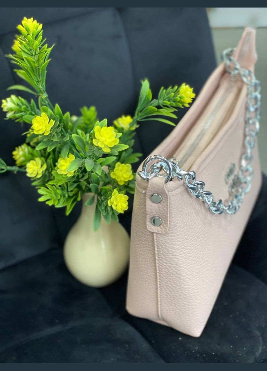 Женская сумка через плече из эко-кожи молочного цвета 32242 Fashion (338188056)