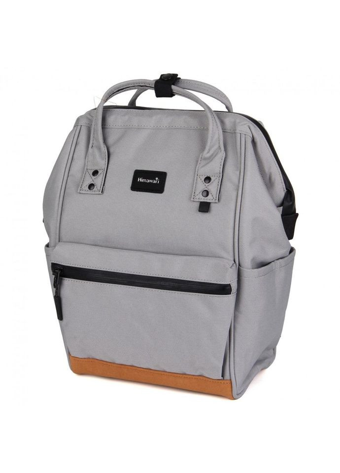 Рюкзак жіночий текстильний 20л на 1 відділення розмір 28×40×18 см 124-05 S сірий Himawari (373036034)