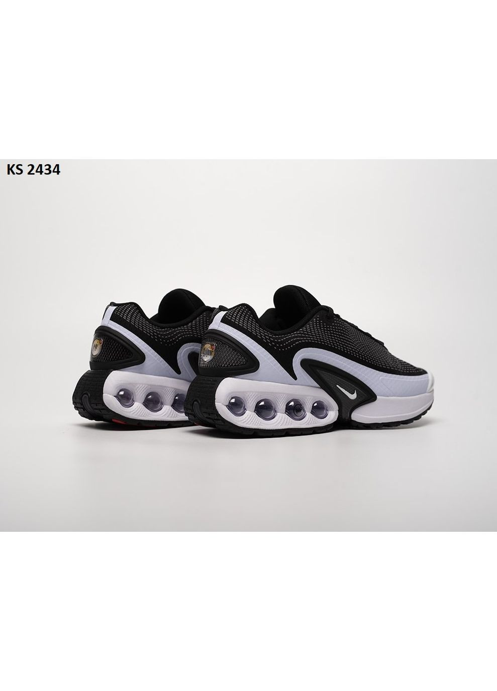 Черные демисезонные кроссовки мужские nike air max dn black white найк аир макс дн No Brand