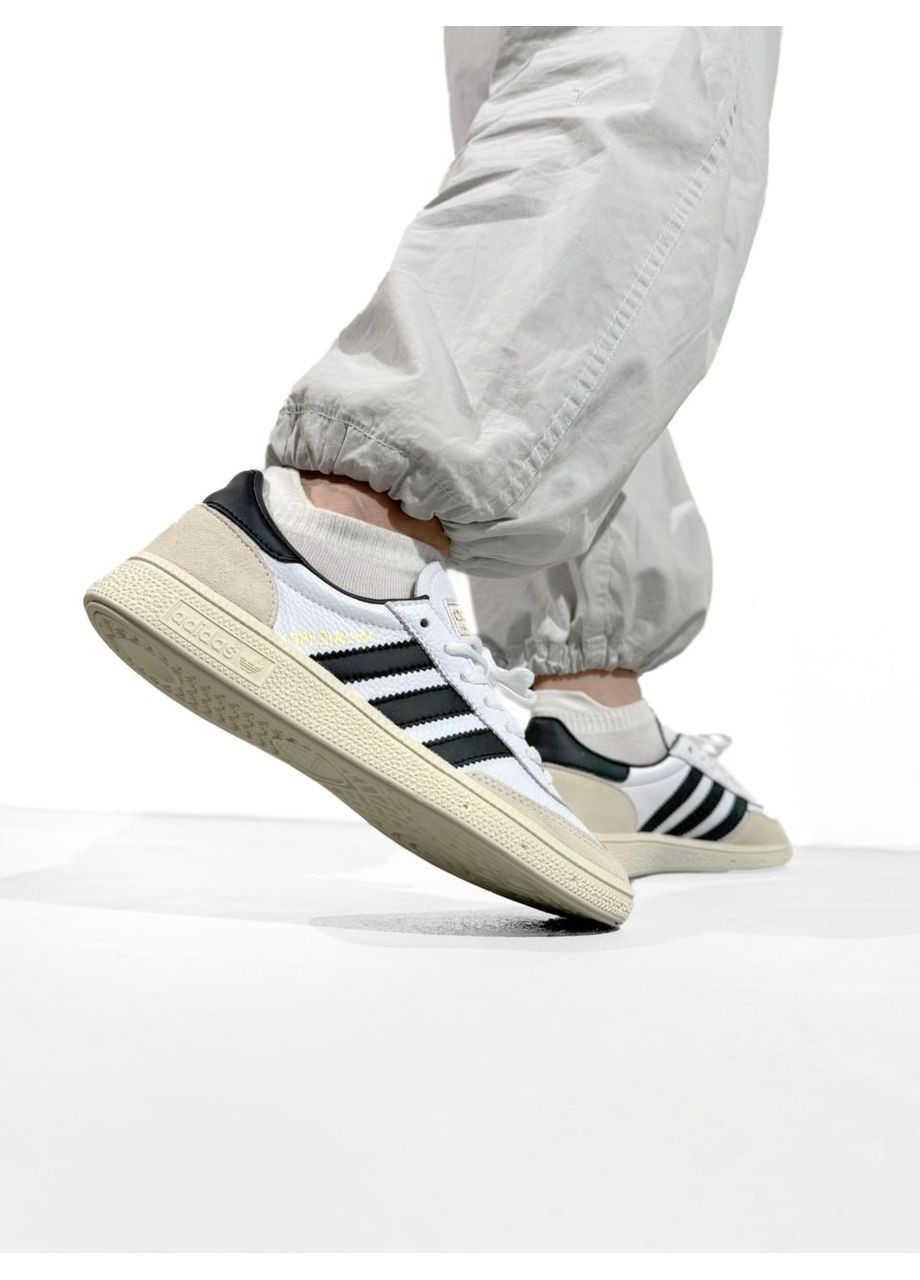 Чорні Осінні кросівки чоловічі adidas spezial white / black адідас спеціал No Brand