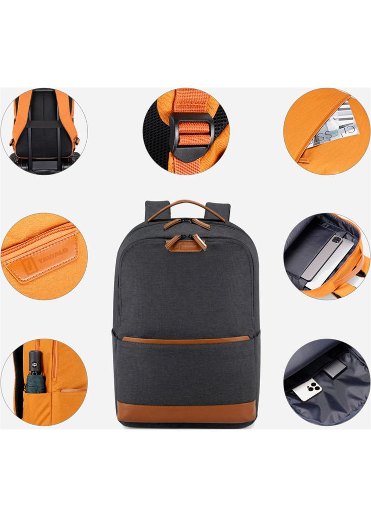 Рюкзак для ноутбука (m474780) Tavialo 15.6" PORTA TD20 gray, 20L (369017471)