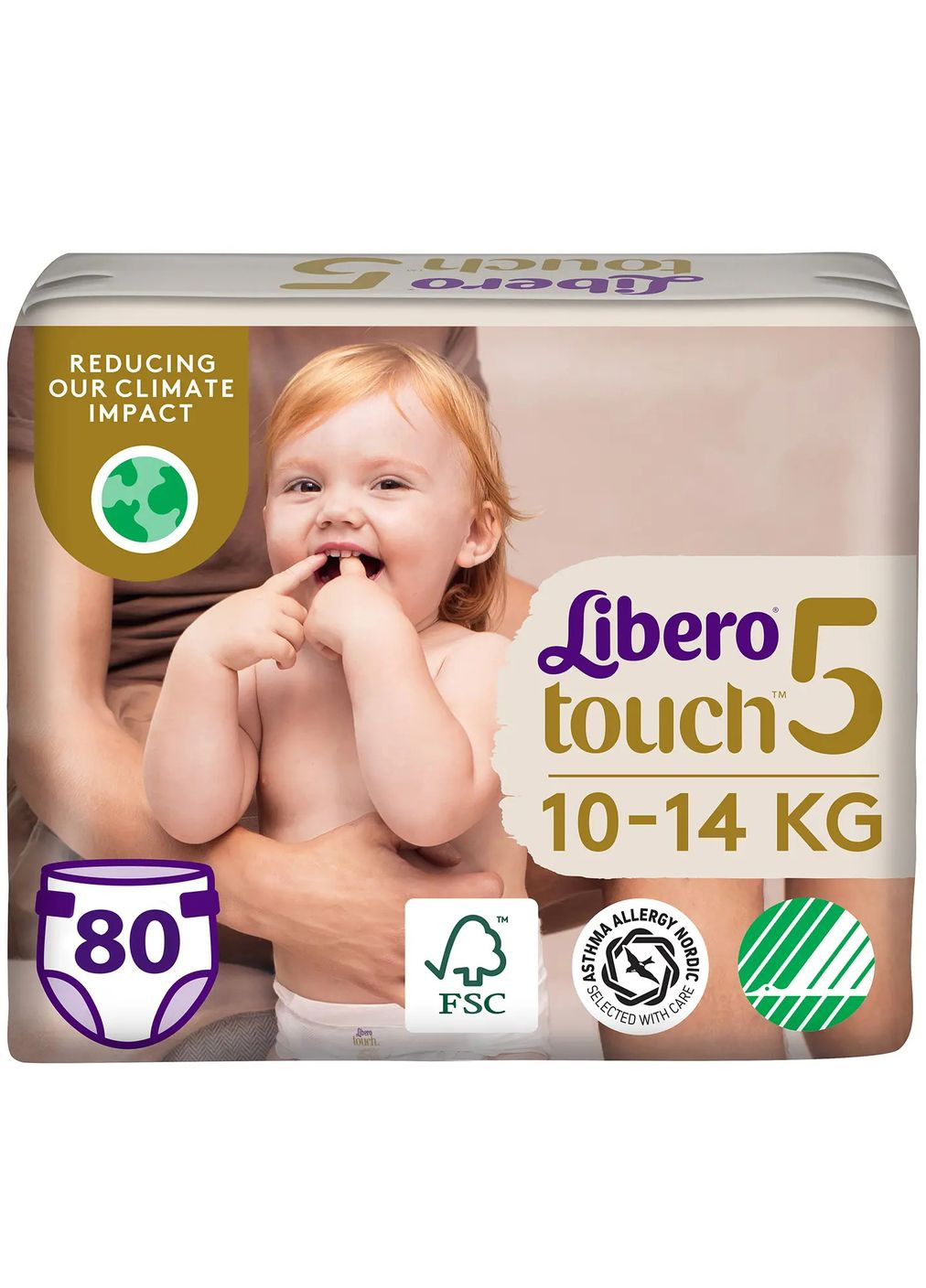 Підгузки на липучках Touch 5 (10-14 кг), 80 шт. Libero (327223293)
