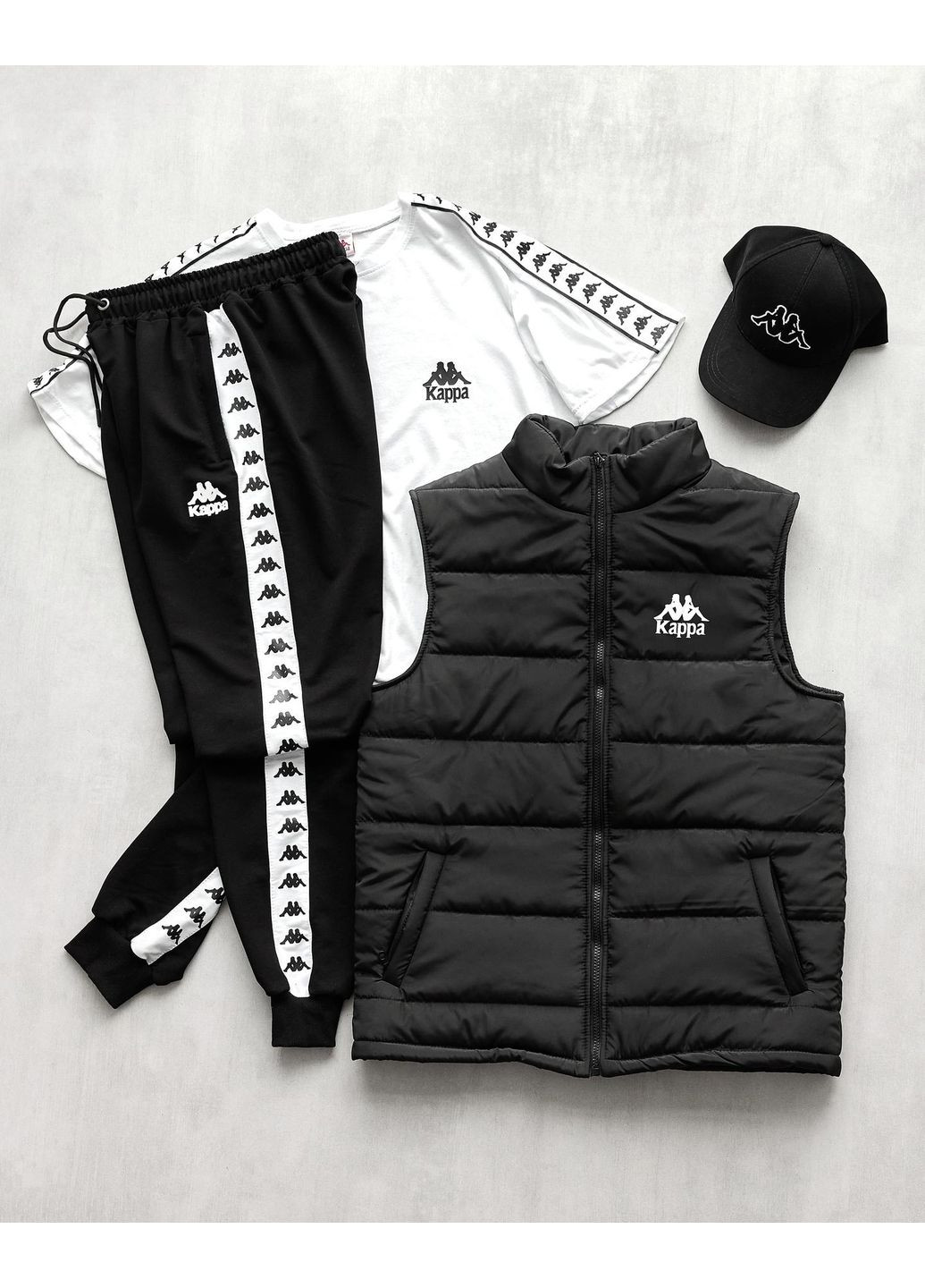 Чоловічий спортивний костюм 4в1 білий No Brand (350313682)