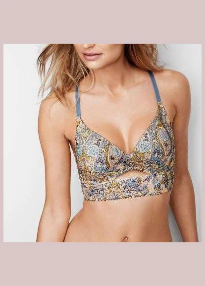 Голубой бралетт пуш-ап keyhole push-up 70b, Victoria's Secret