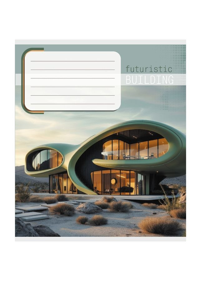 Тетрадь ученическая "Архитектура" 036-570090K-2 в клеточку, 36 листов Leader (353967052)