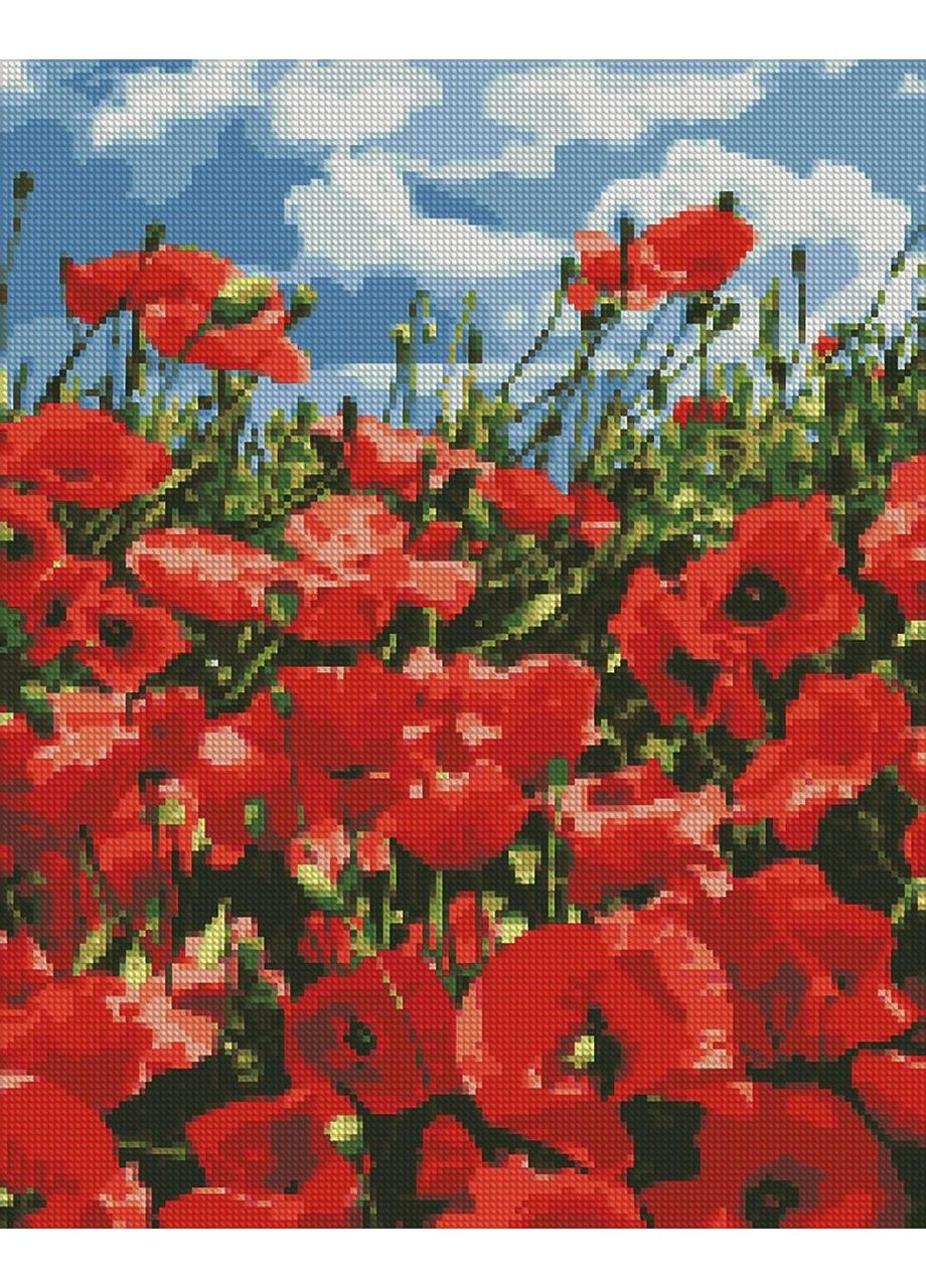 Алмазна мозаїка Дивовижні маки 40х50 см AMO7056 Ідейка (331111887)