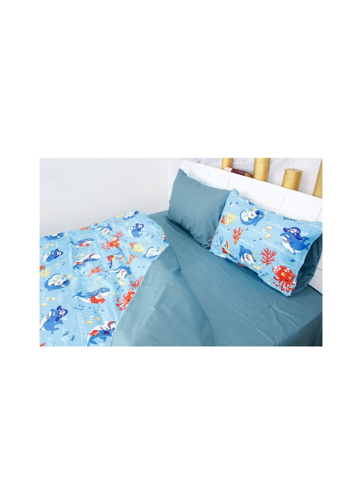 Постільна білизна Сатин 22-1314 Cerulean (m263423) Mirson Сатин 22-1314 Cerulean Полуторний Євро (366562865)