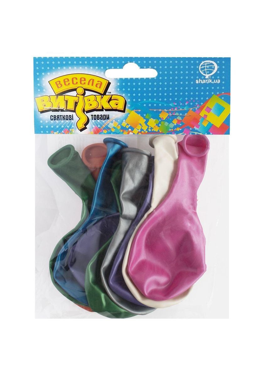 Набір латексних кульок металік 10" (25 см), 10 шт. (1111-5098) No Brand (302313087)