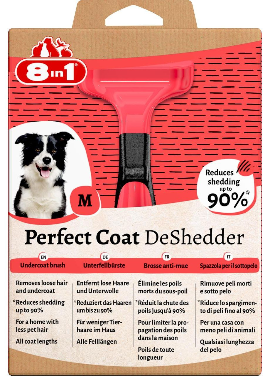Дешеддер Perfect Coat для вычесывания собак, размер M, 6.5 см 8in1 (365592994)