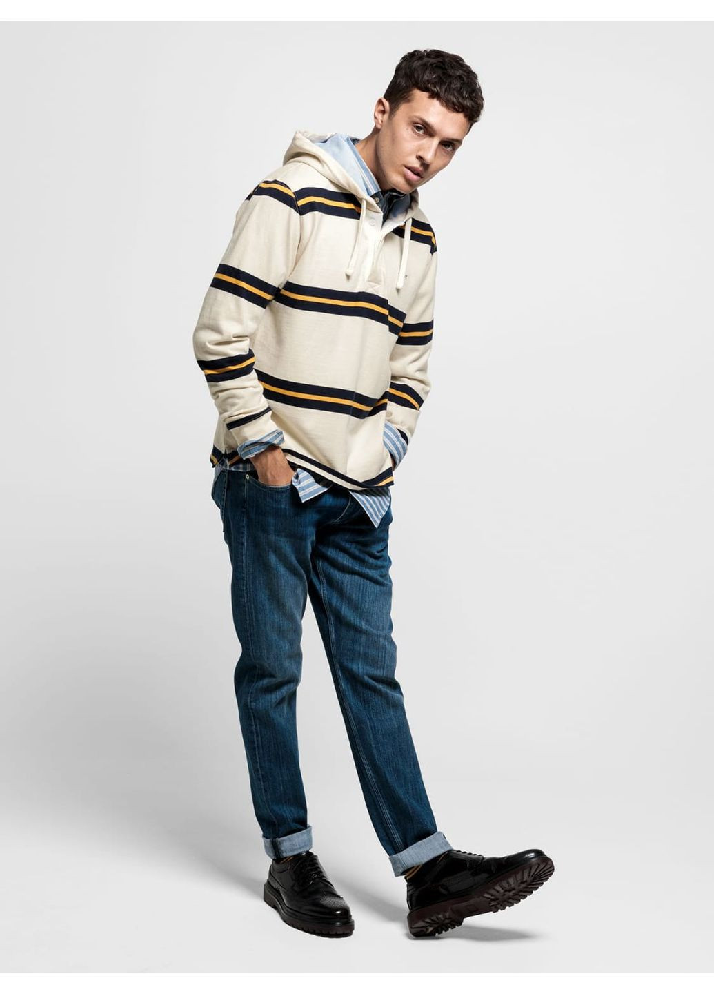 Худые Rigger hoody 2007013 130 Cream Gant (369653647)