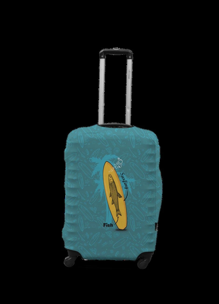 Чохол для валізи серфінг S принт 0423 Coverbag (298806718)