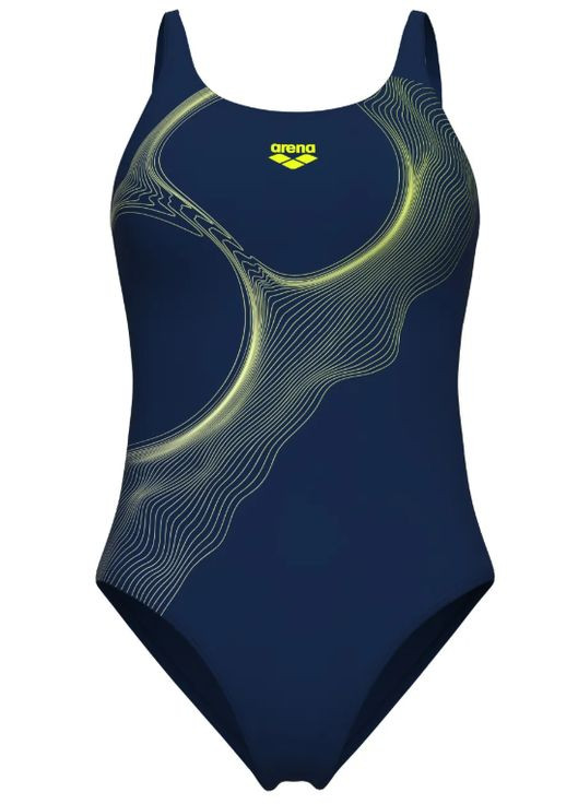 Комбинированный летний купальник ripples swimsuit u back b (009500-780) размер Arena