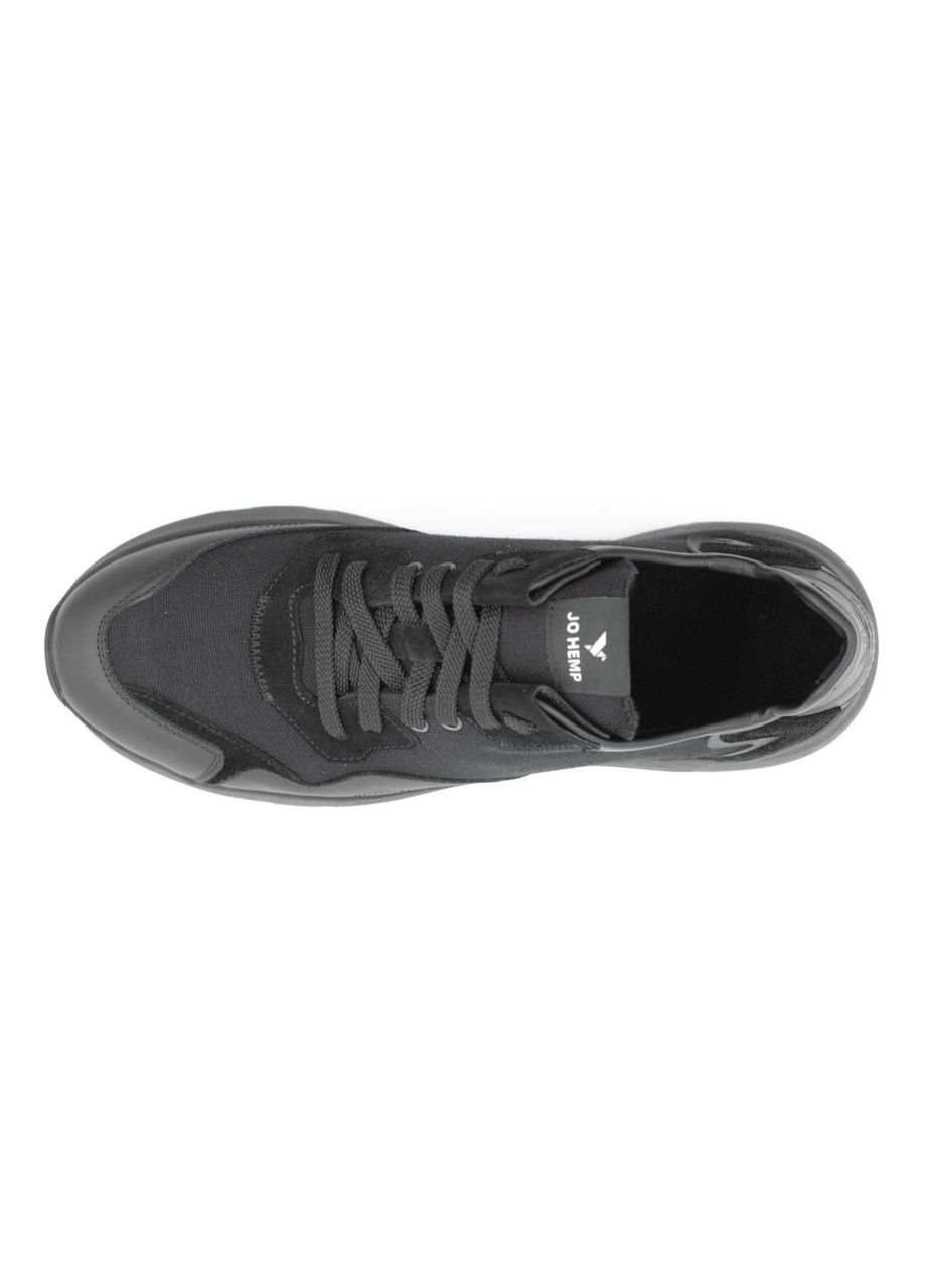 Чорні Зимовий зимові чоловічі кросівки з натуральної конопляної тканини spike 42 Jo Hemp