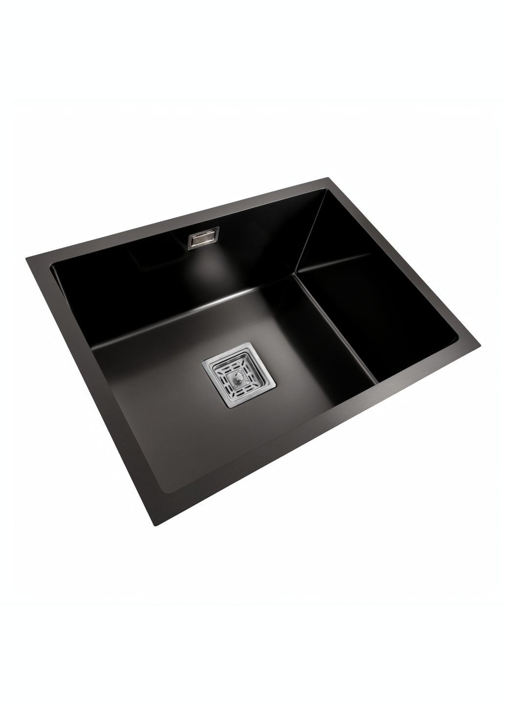 Кухонная мойка Handmade PVD 58*43 черная монтаж под столешницу HSB (квадратный сифон 3,0/1,0) Platinum (269793364)