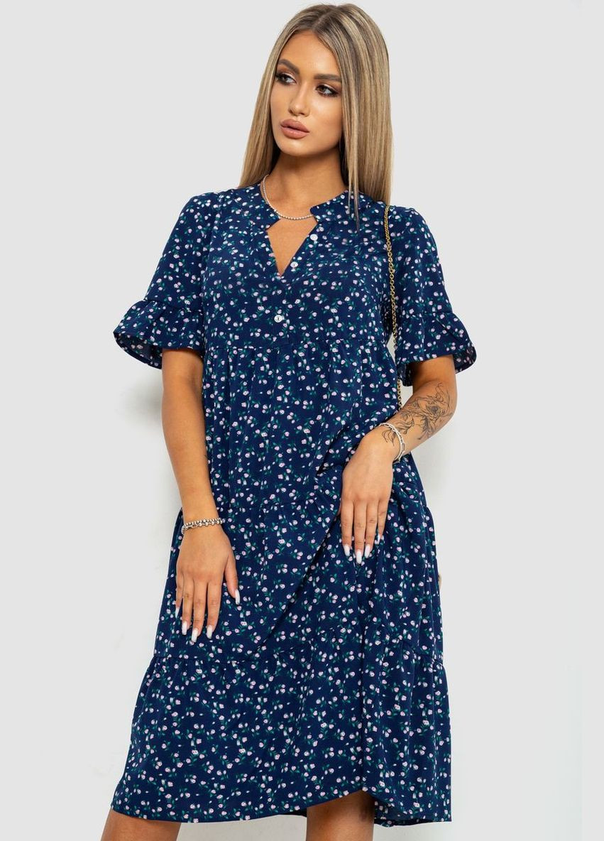 Синее платье с цветочным принтом Ager