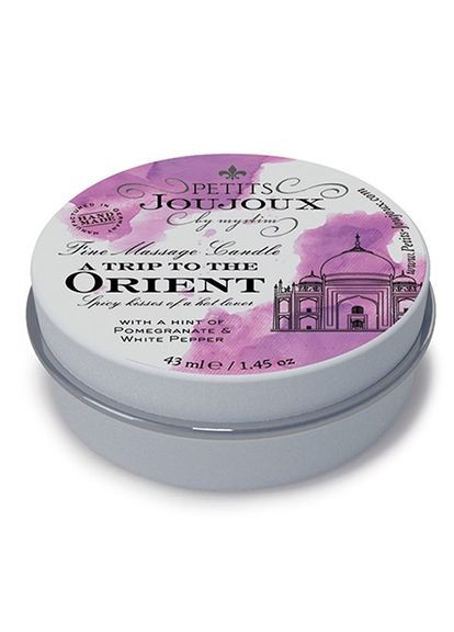 Массажная свеча – Orient – Pomegranate and White Pepper (43 мл) с афродизиаками Petits Joujoux (297571862)