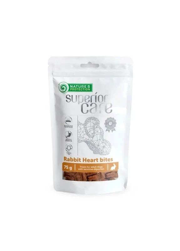 Лакомство для собак сердце кролика кусочками с курицей 75 г (SNK46121) Nature's Protection (397459074)