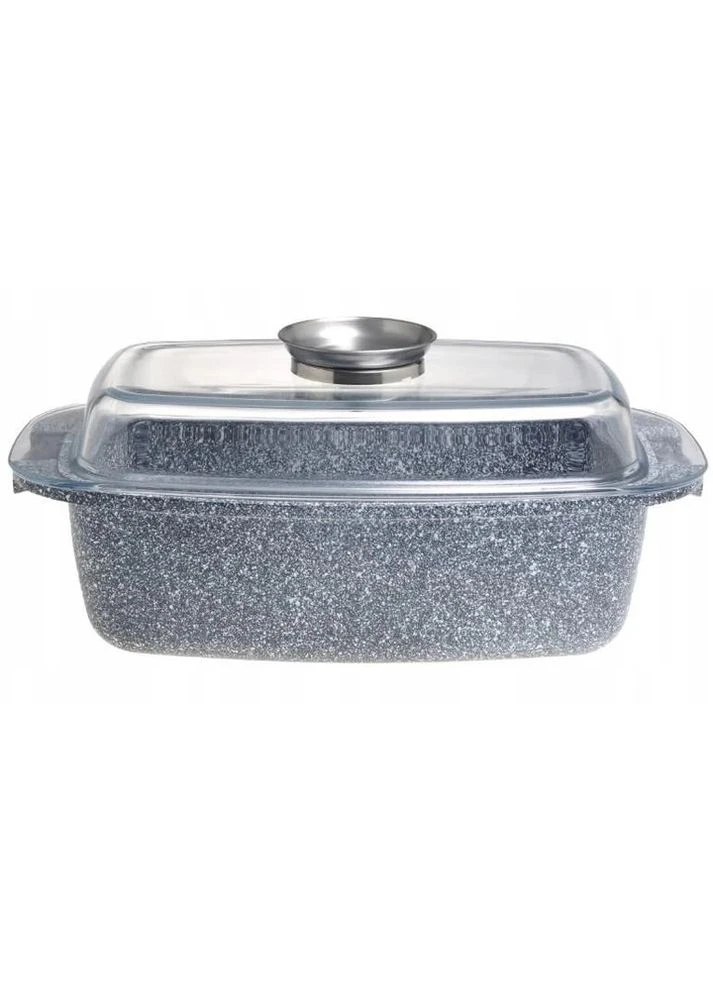 Гусятница с крышкой Ofenbach Vizo KM-100517 32х10.5 см 5.5 л серая Kamille (391349667)