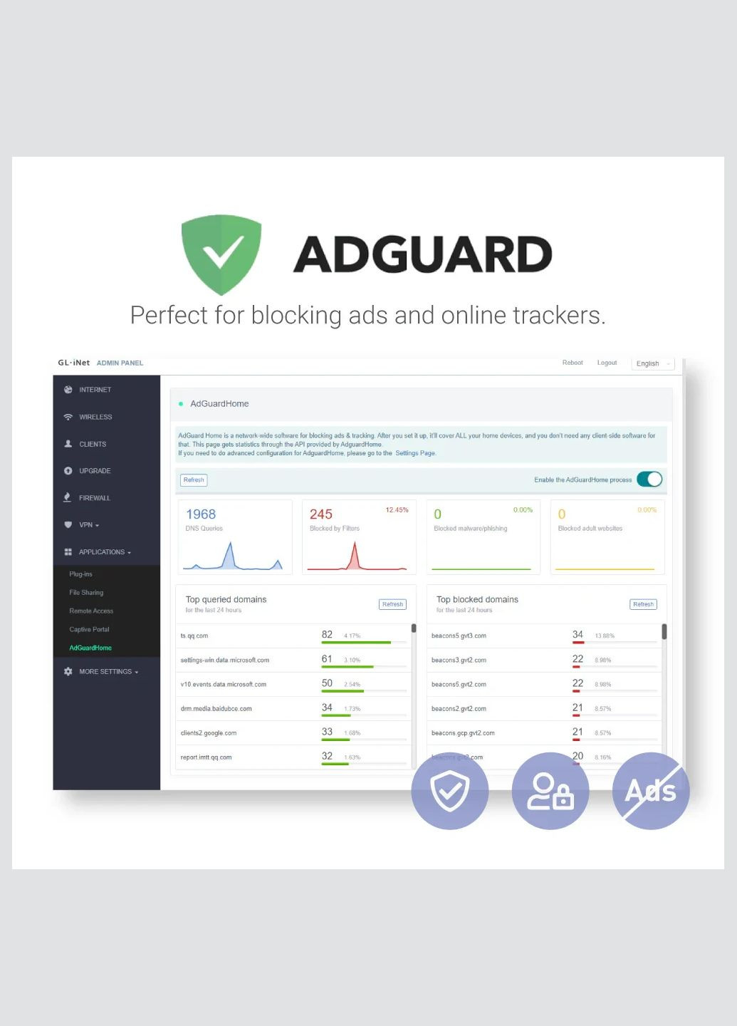 Гігабітний Wi-Fi 6 роутер GL-iNet Flint GL-AX1800 GL.iNet (315516974)