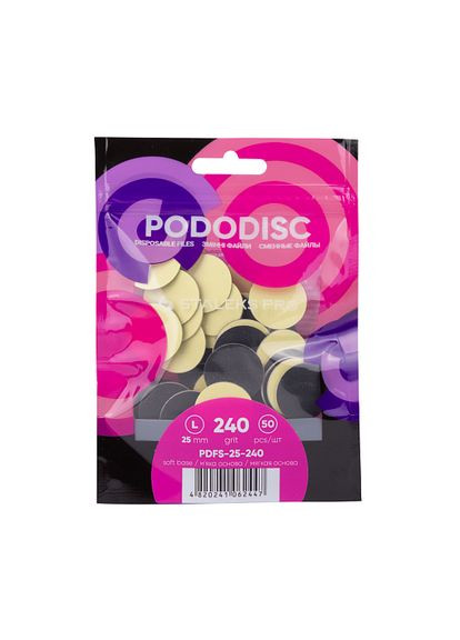 Смешные файлы на мягкой основе для Поди диска L 50 шт.,240грит Staleks (367833181)