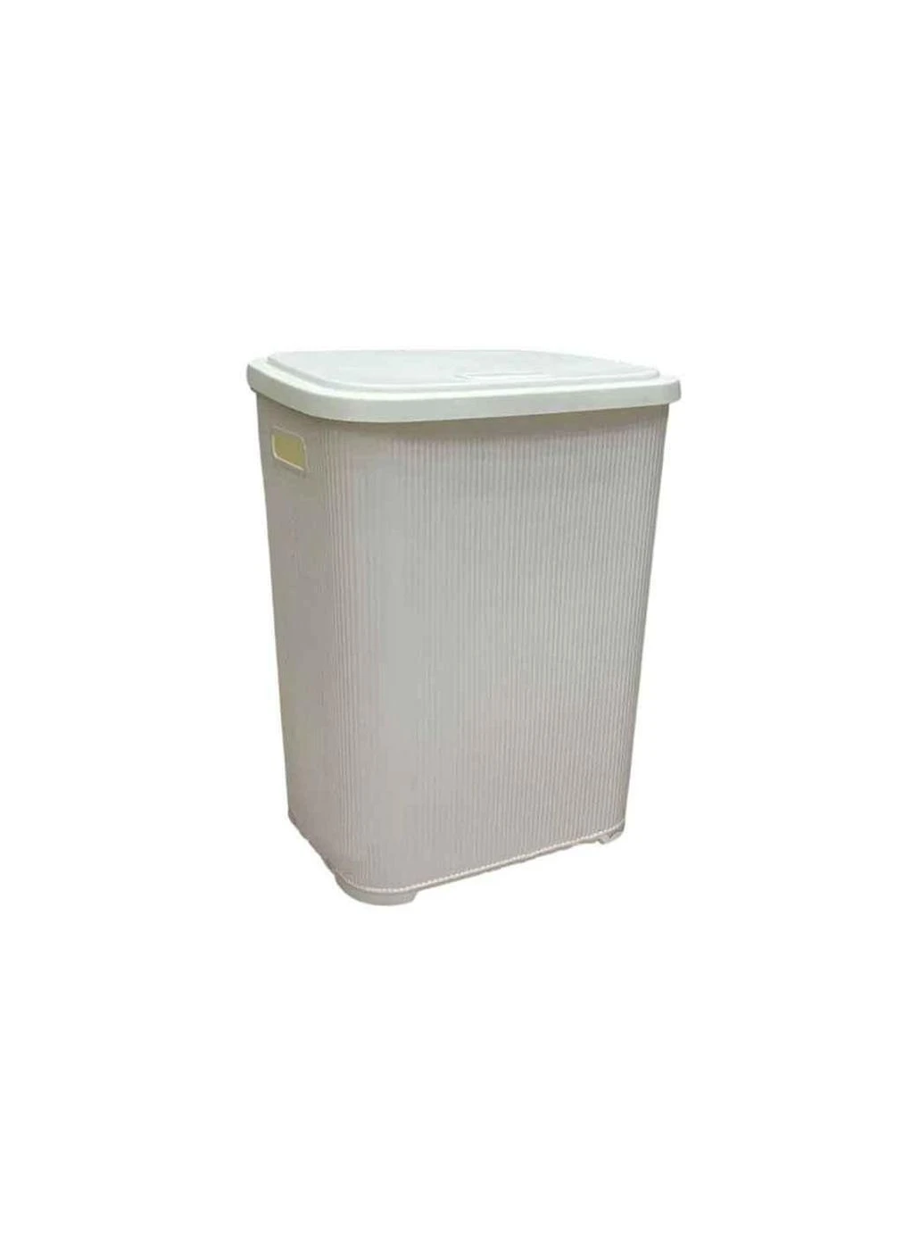 Корзина для белья 67л белая с крышкой из/руко. ТМ Elif Plastik (366303043)