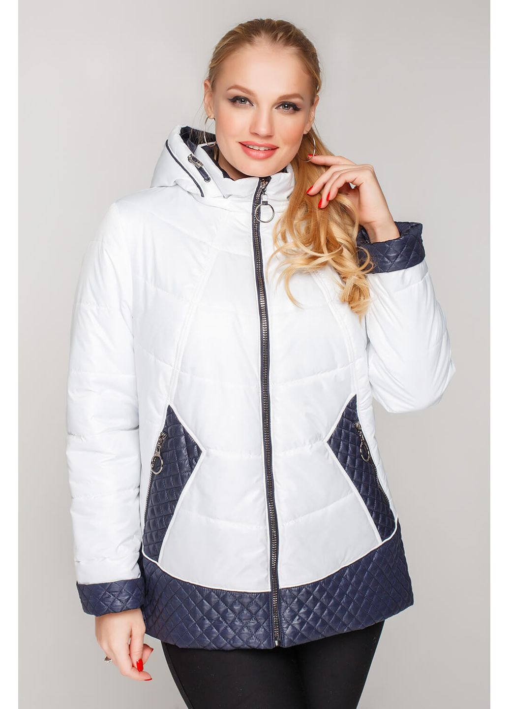 Белая демисезонная куртка анита-2 белый MioRichi