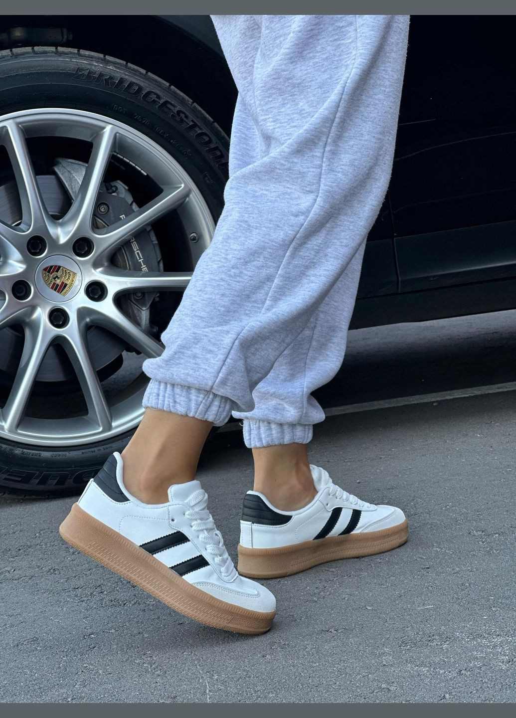 Білі білі кросівки жіночі повсякденні весна осінь підошва на високій підошві No Brand