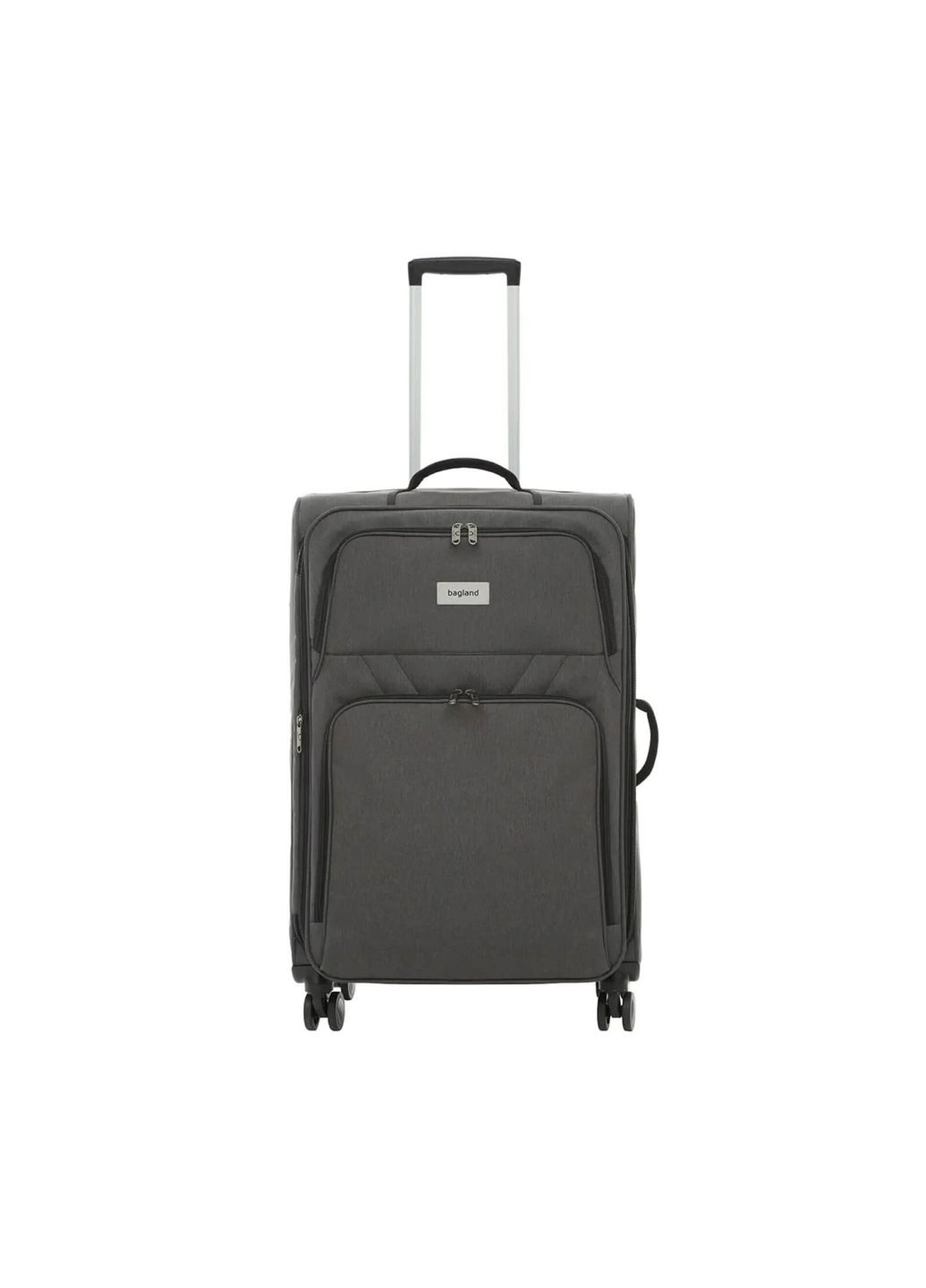 Чемодан Валенсия 46х65 см Серый ('972915828') Bagland (322463994)