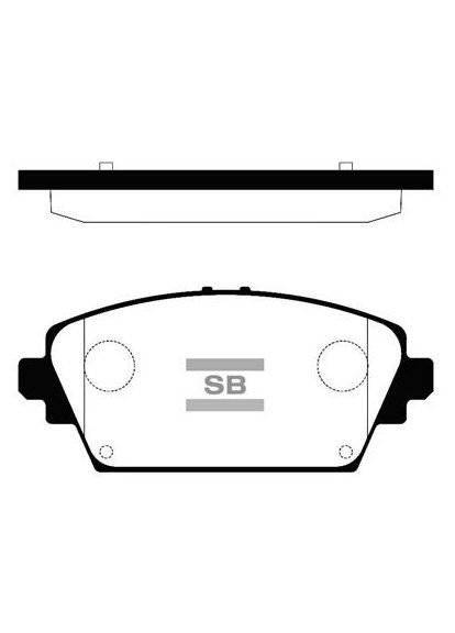 Колодки гальмівні дискові ПЕРЕДН NISSAN PRIMERA (P12) 1.8 2002.01- HQ SP1582 HI-Q (362607581)