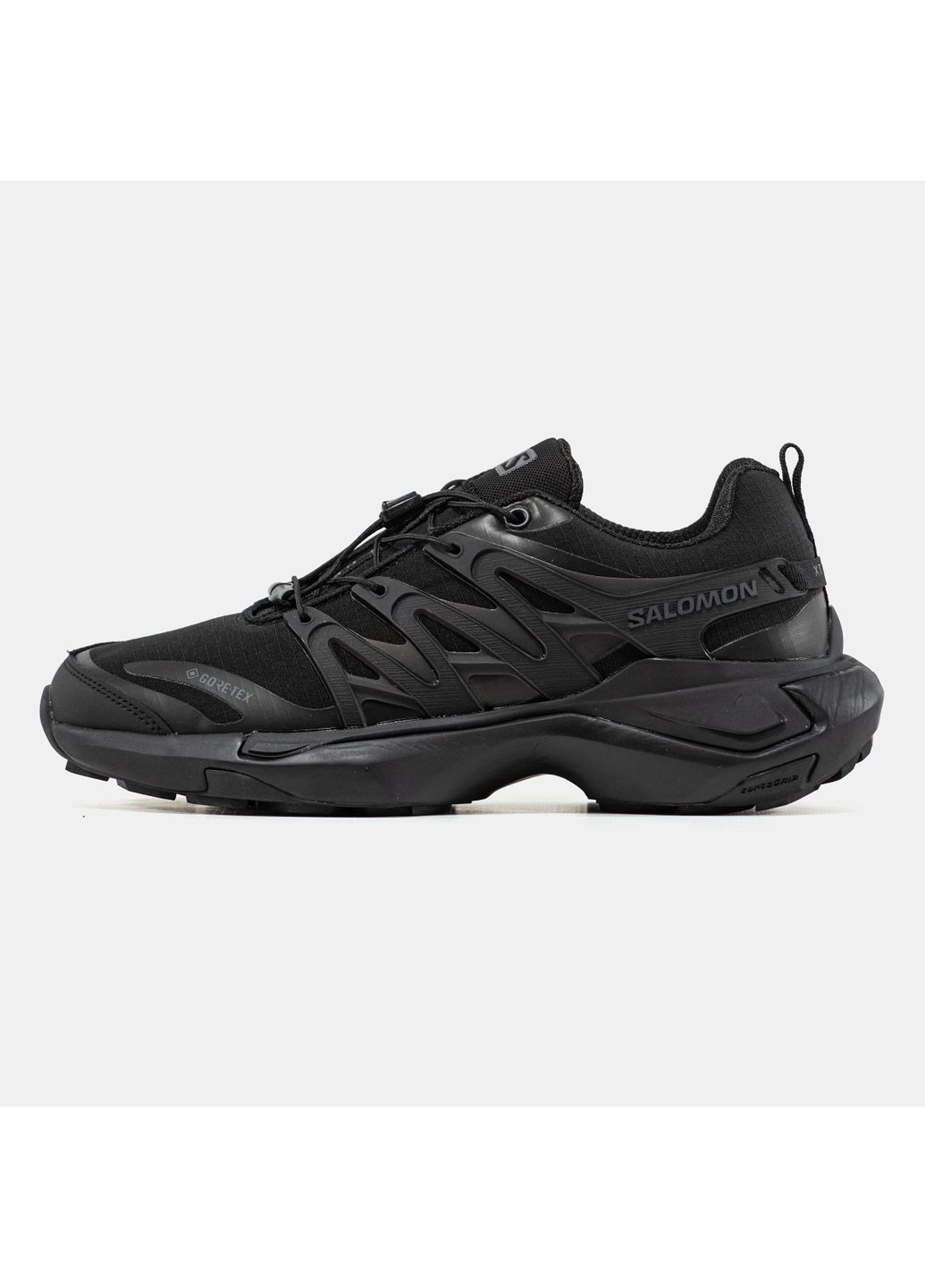 Черные демисезонные кроссовки мужские Salomon XT Pu.Re Gore-Tex Black | Саломон XT Pu.Re