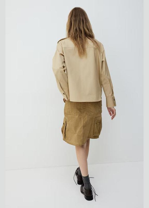 Бежевая рубашка H&M