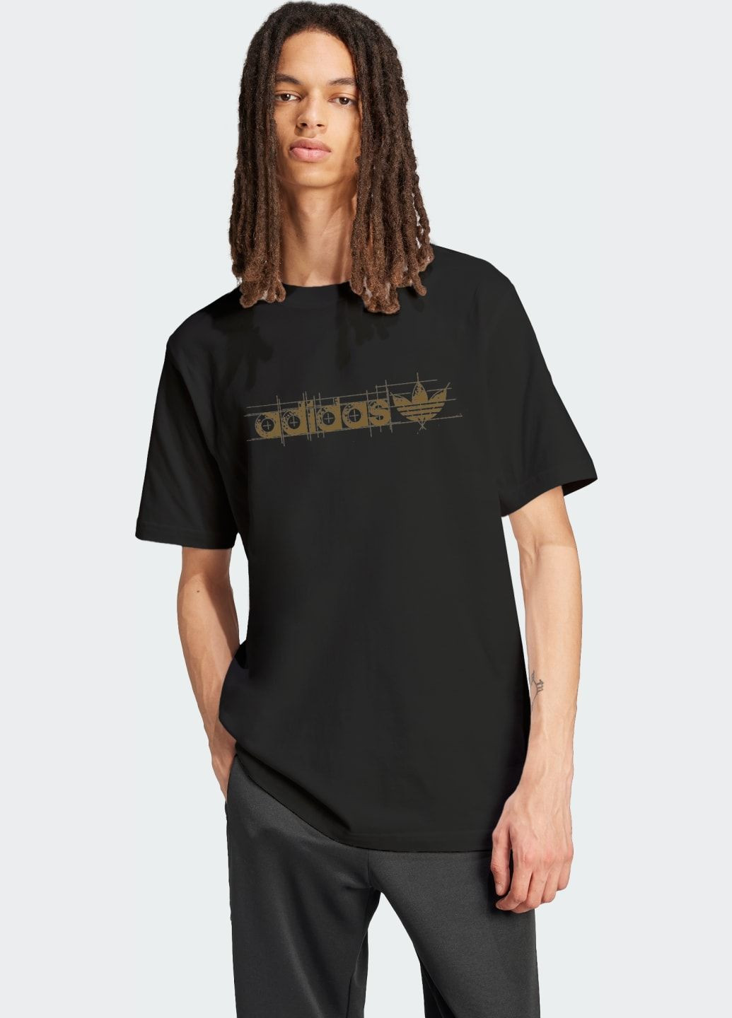 Черная футболка superstar gfx loose adidas