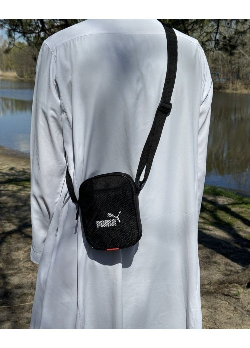 Практичная городская барсетка с молнией и ремнём на плечо No Brand (365762108)