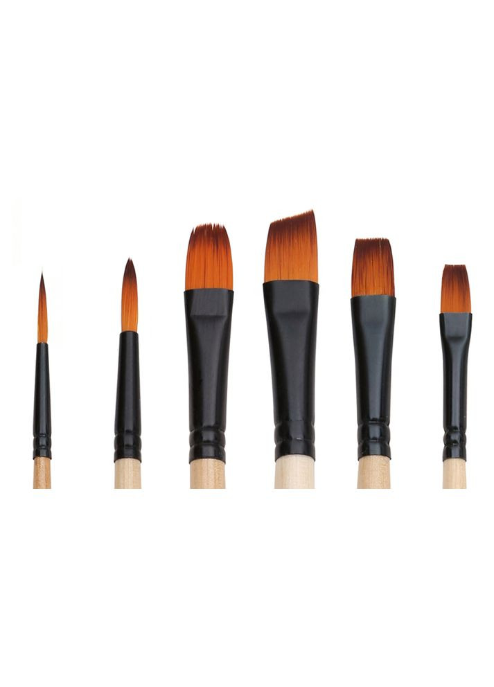 Кисти для рисования нейлоновые Набор 6 штук Worison (322650416)