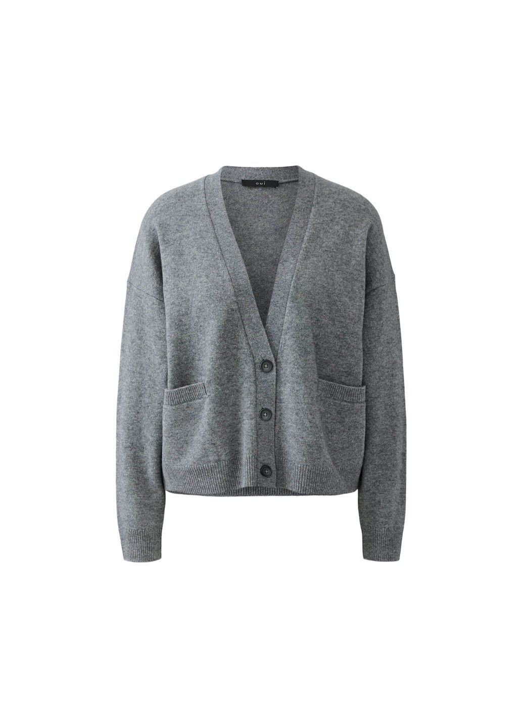 Жіночий кардиган Сірий Oui (372255148)