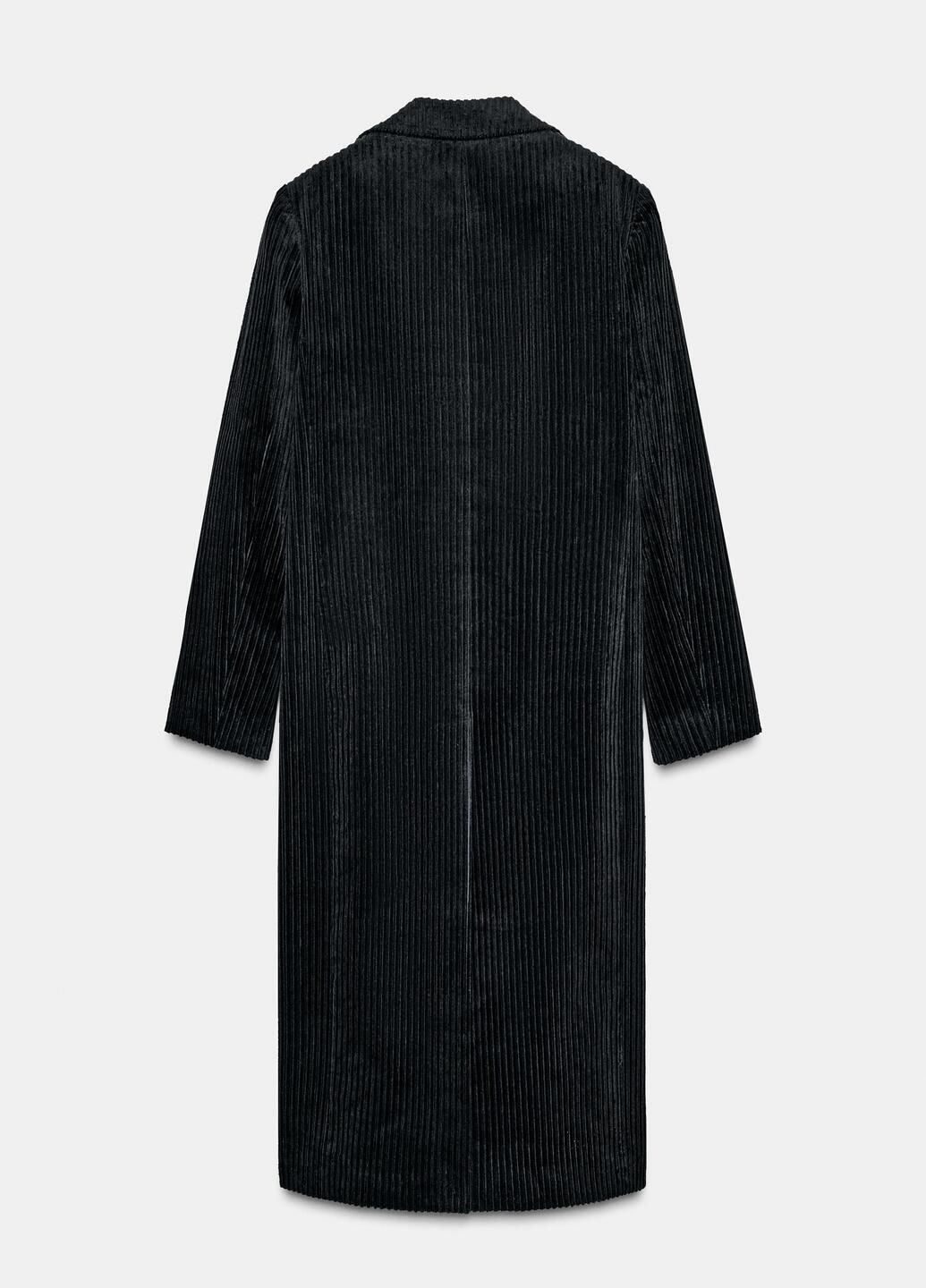 Черное демисезонное Пальто Zara