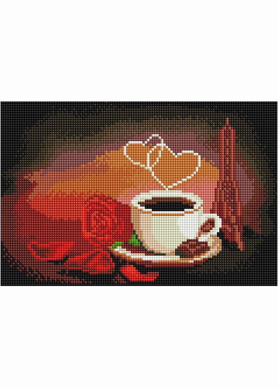 Набір алмазної вишивки 20х30 Кава з розою DT709 ColorArt (299772540)